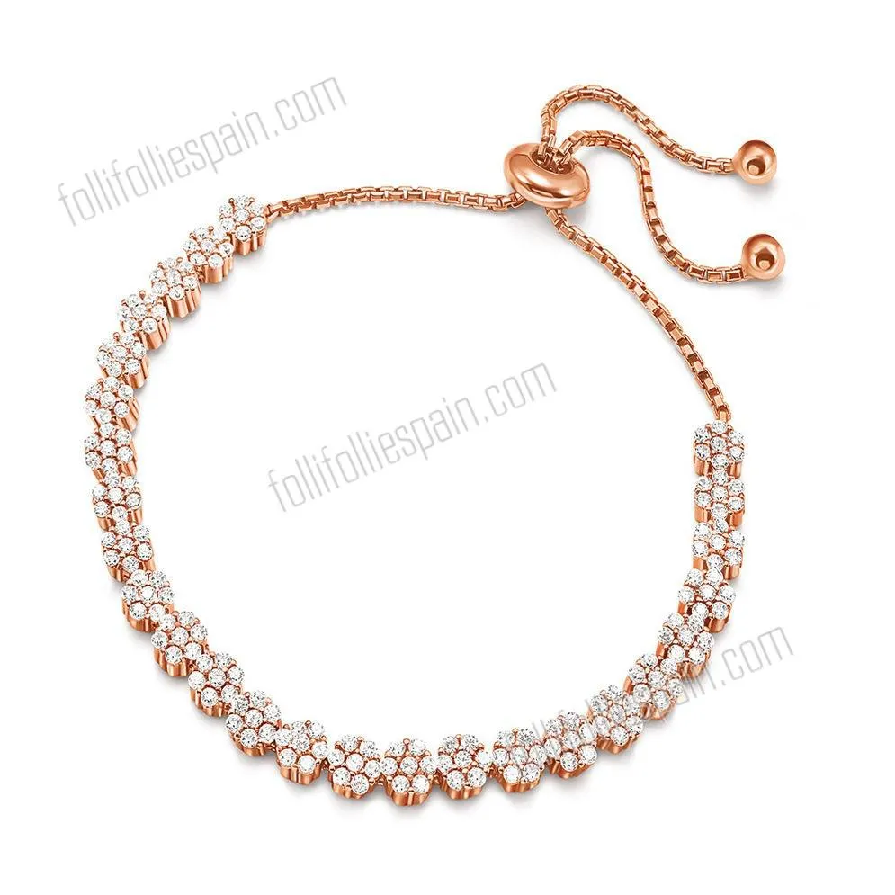 Folli Follie historias de plata Brazalete de moda a bajo precio