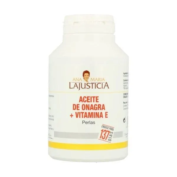 Aceite de Onagra con vitamina E (275 perlas) – Ana Maria La Justicia