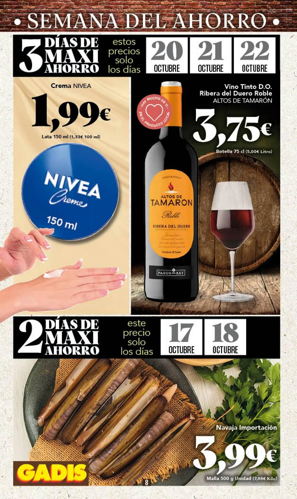 Catálogo de Folleto Gadis 16 de octubre al 22 de octubre 2025 - Página 8