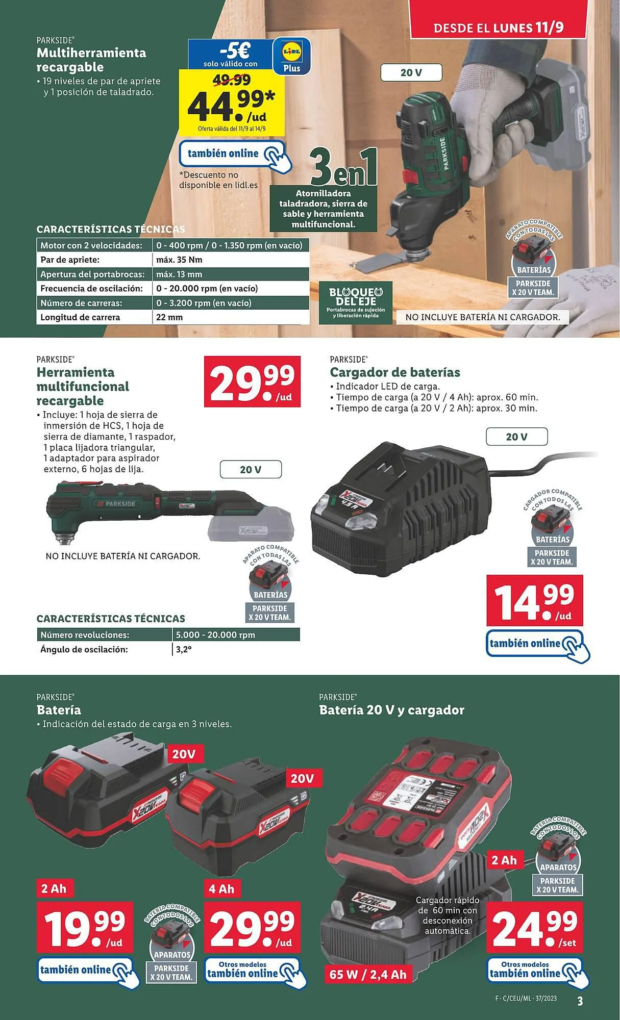 Catálogo de Folleto Lidl 11 de septiembre al 17 de septiembre 2023 - Página 3