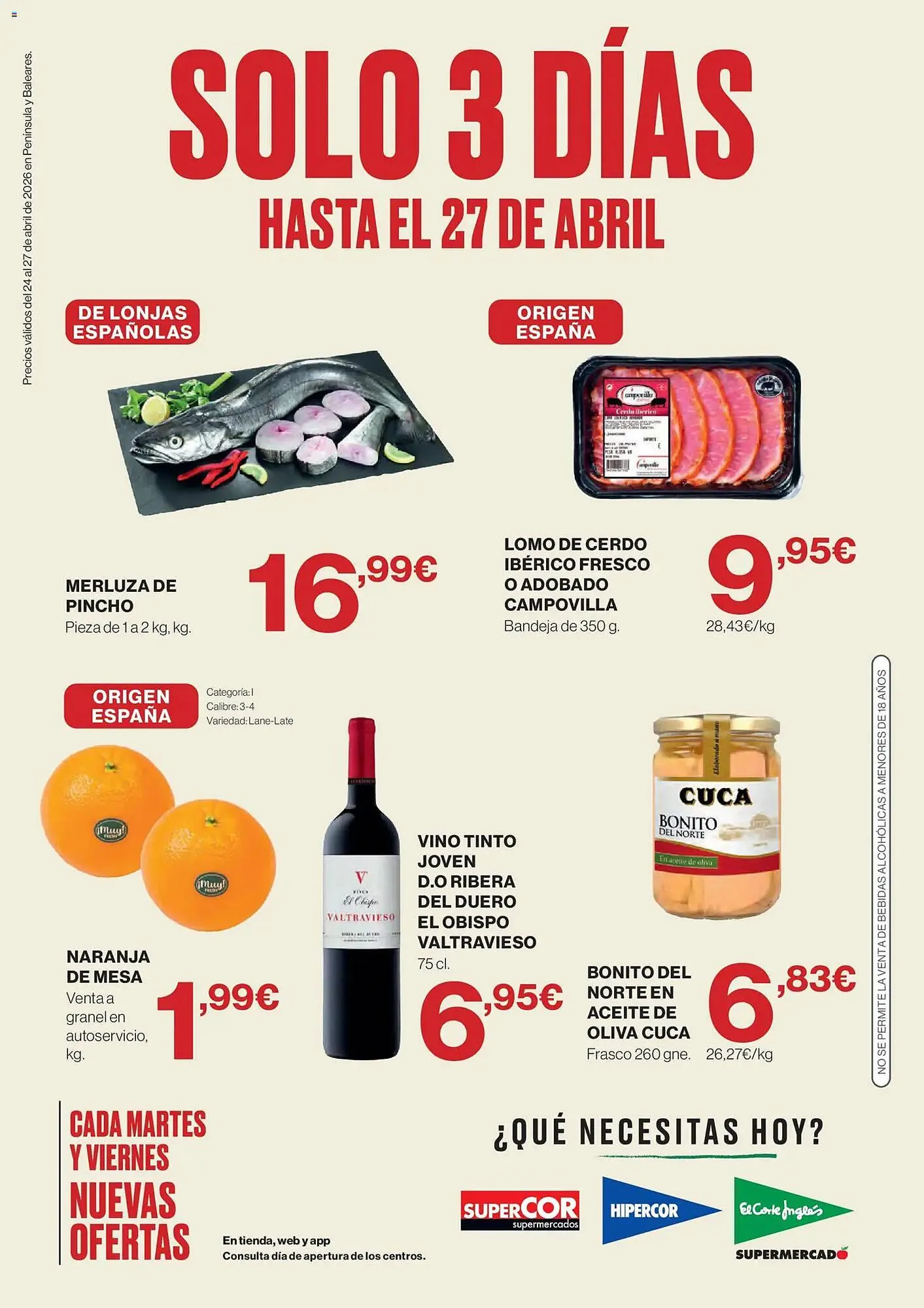 Catálogo de Catálogo Hipercor 24 de abril al 27 de abril 2026 - Página 1