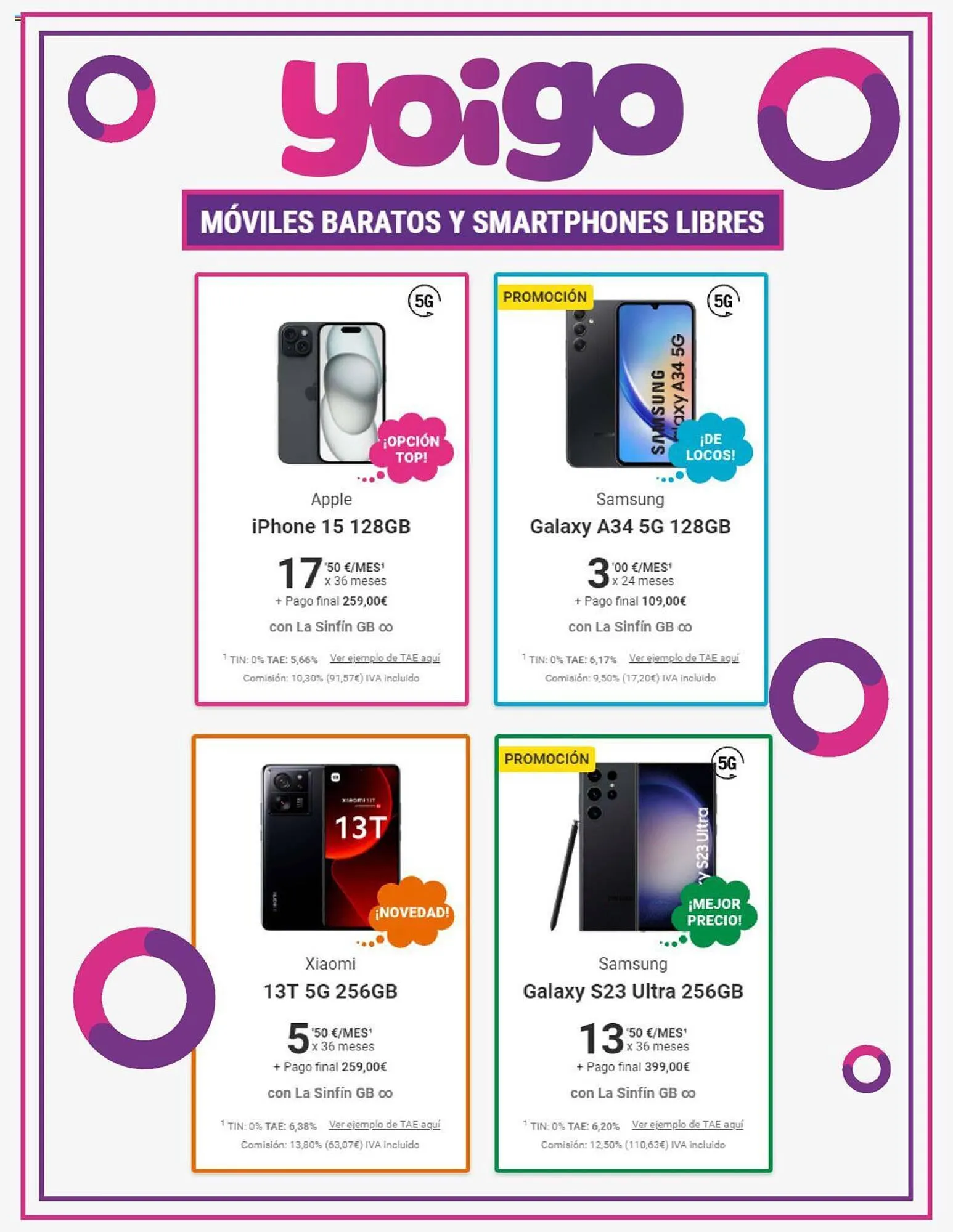 Catálogo de Folleto Yoigo 16 de noviembre al 16 de diciembre 2023 - Página 2