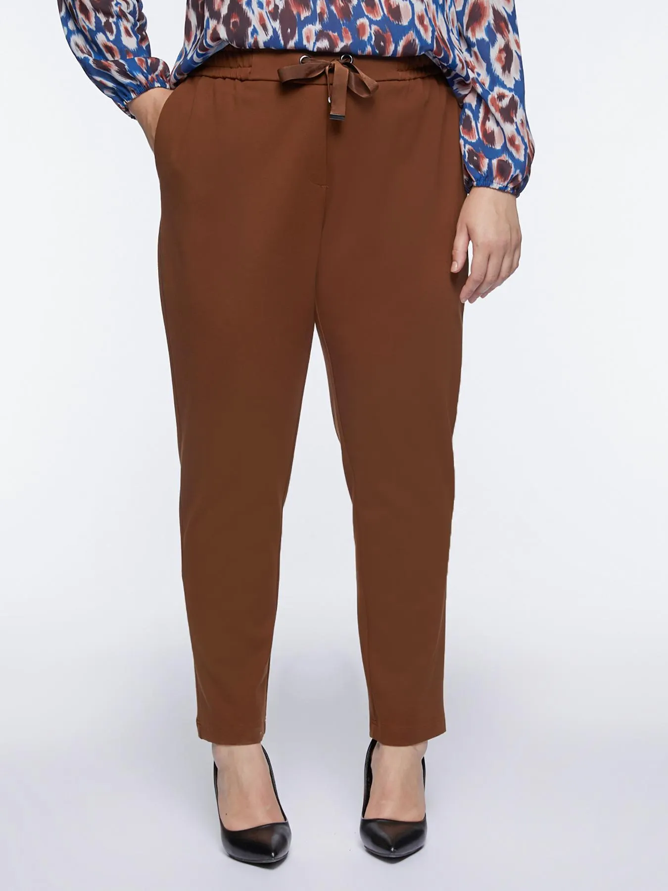 Pantalones rectos de punto Milano