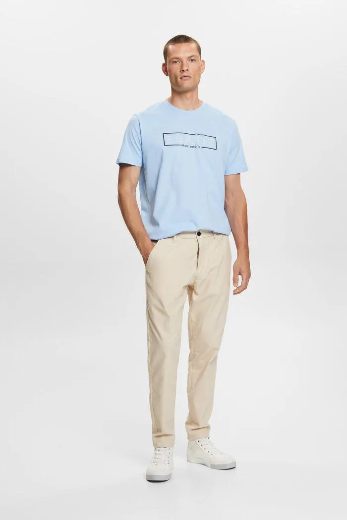 Camiseta de jersey con logotipo estampado