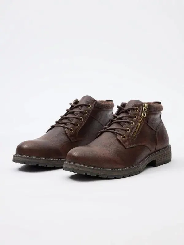 Botines de cuello combinados