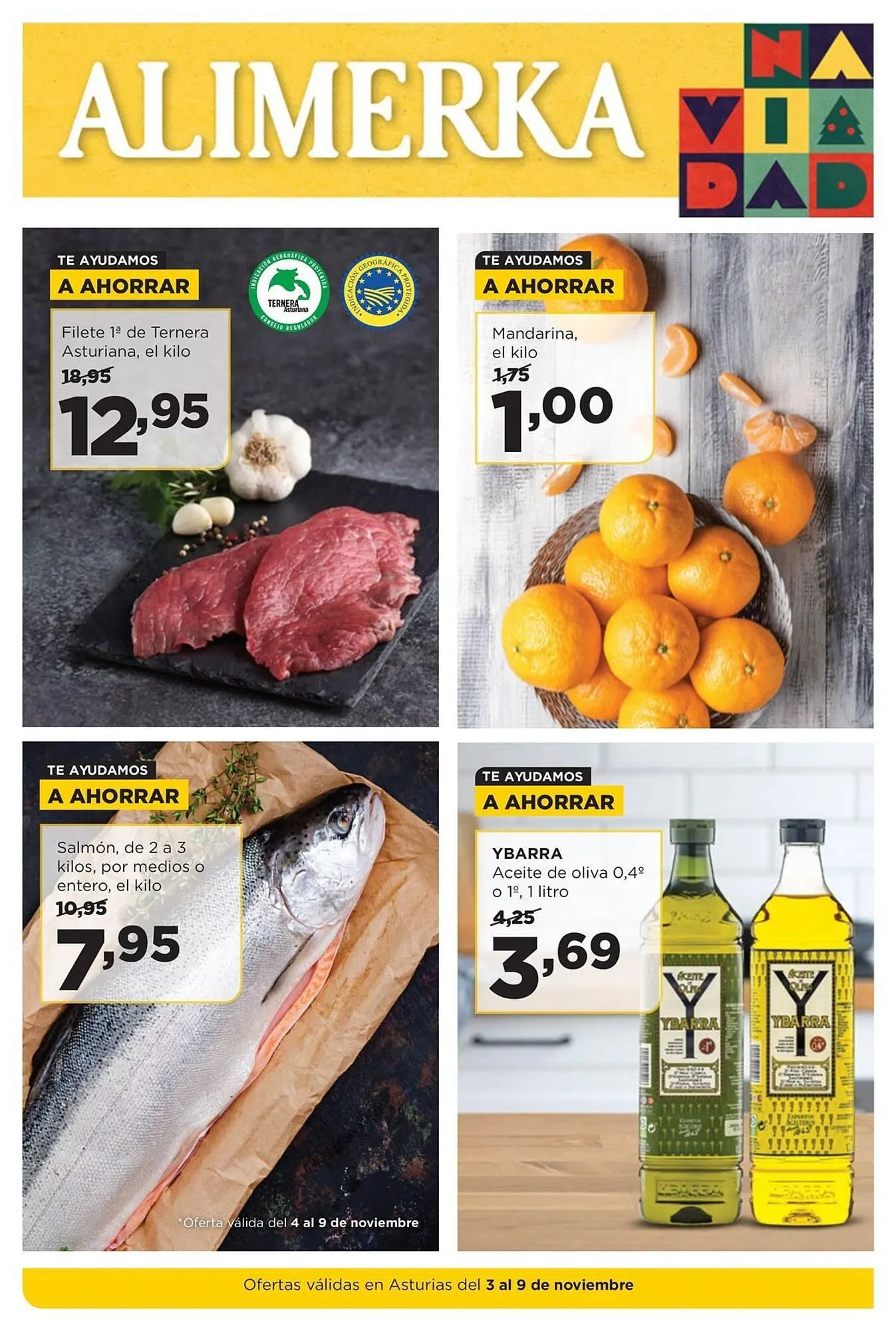 Catálogo de Folleto Alimerka 3 de noviembre al 9 de noviembre 2025 - Página 1