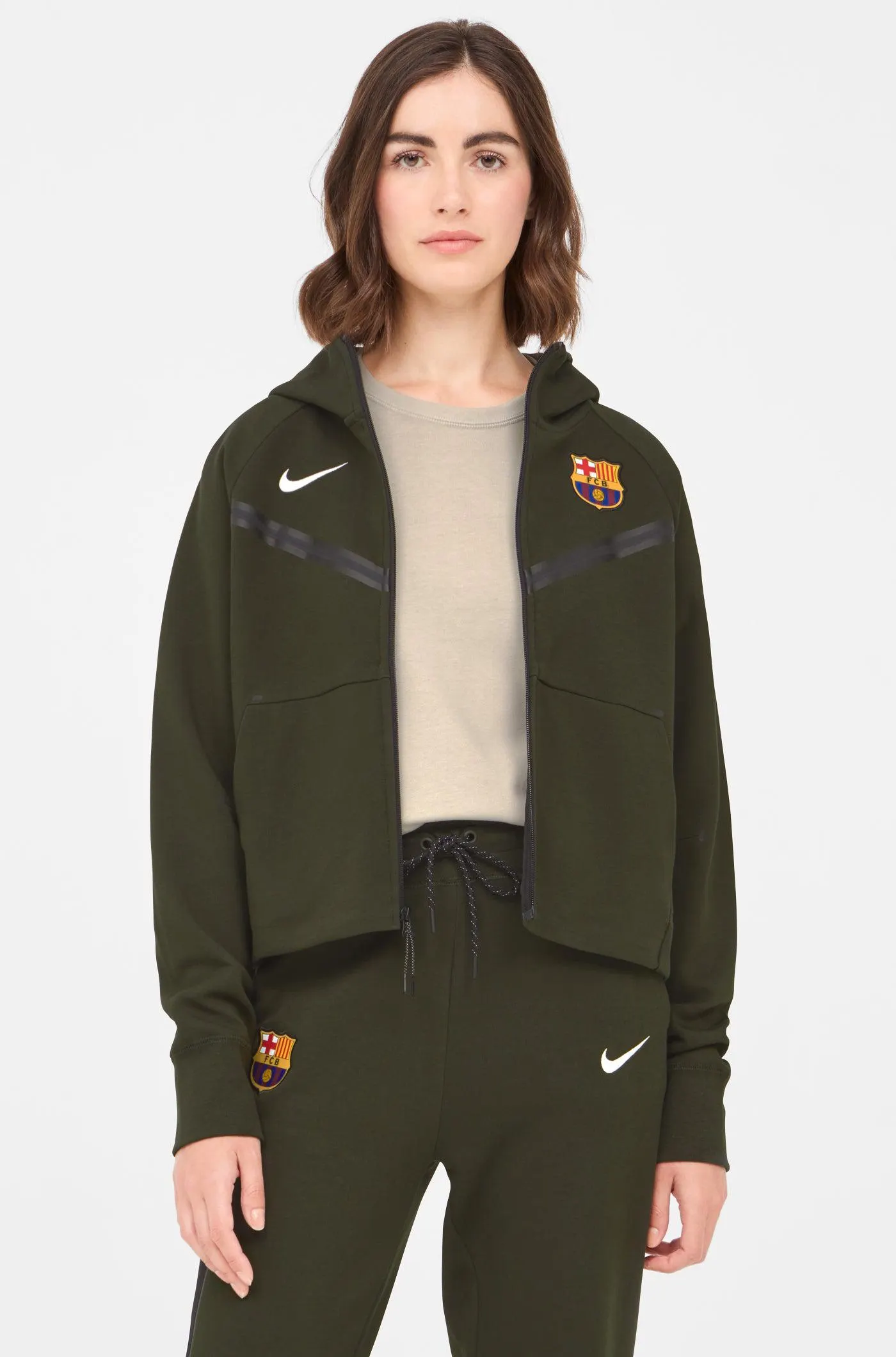 Chaqueta verde Barça Nike - Mujer
