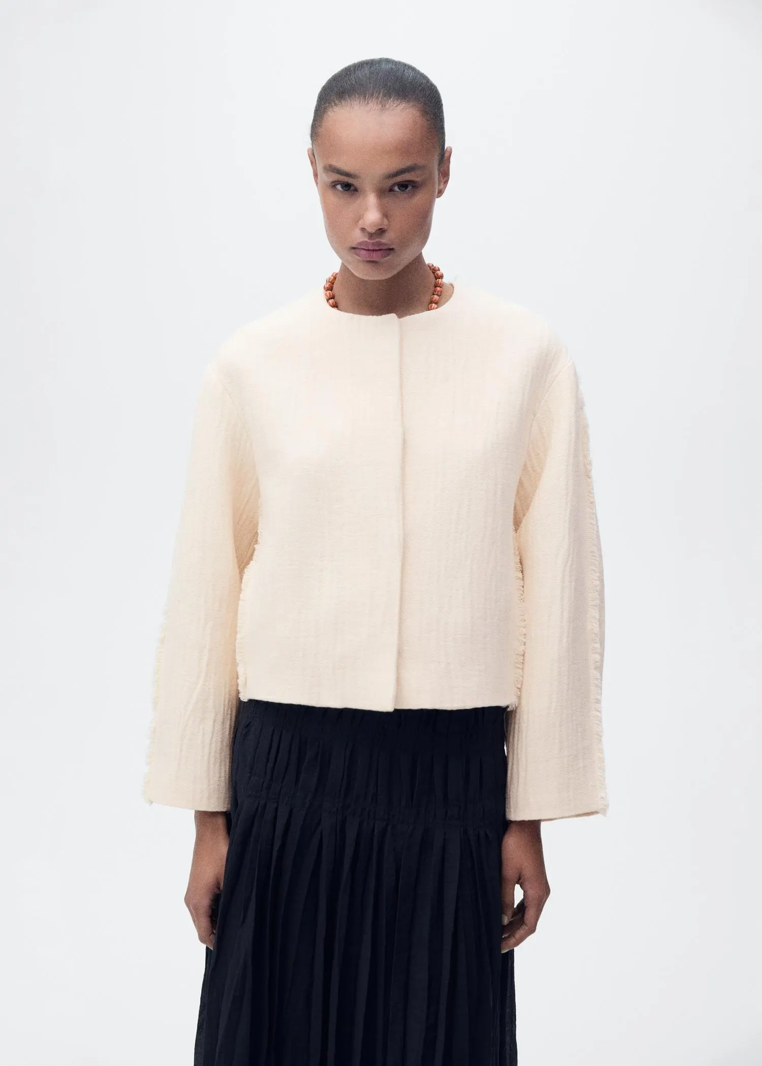 Chaqueta oversize algodón