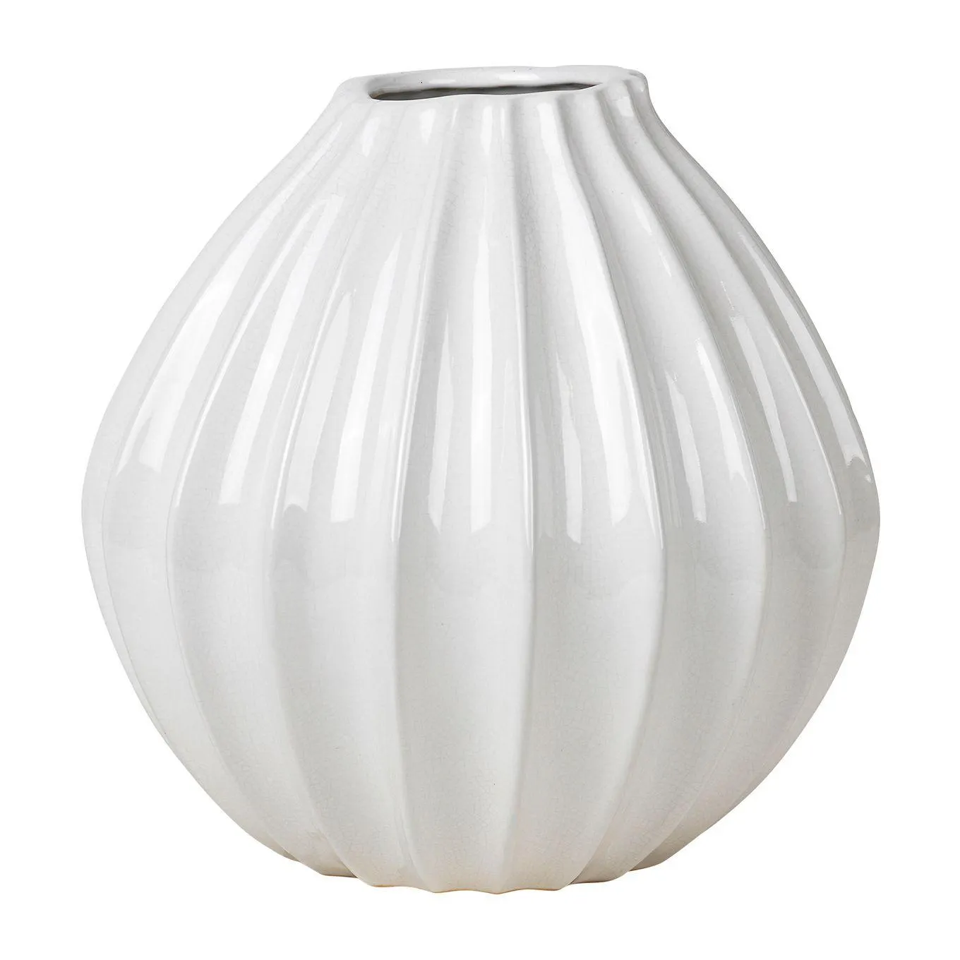 Wide vase ivory