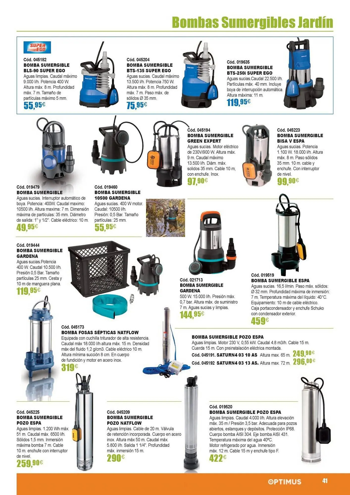 Catálogo de Folleto Optimus 21 de marzo al 31 de agosto 2024 - Página 41
