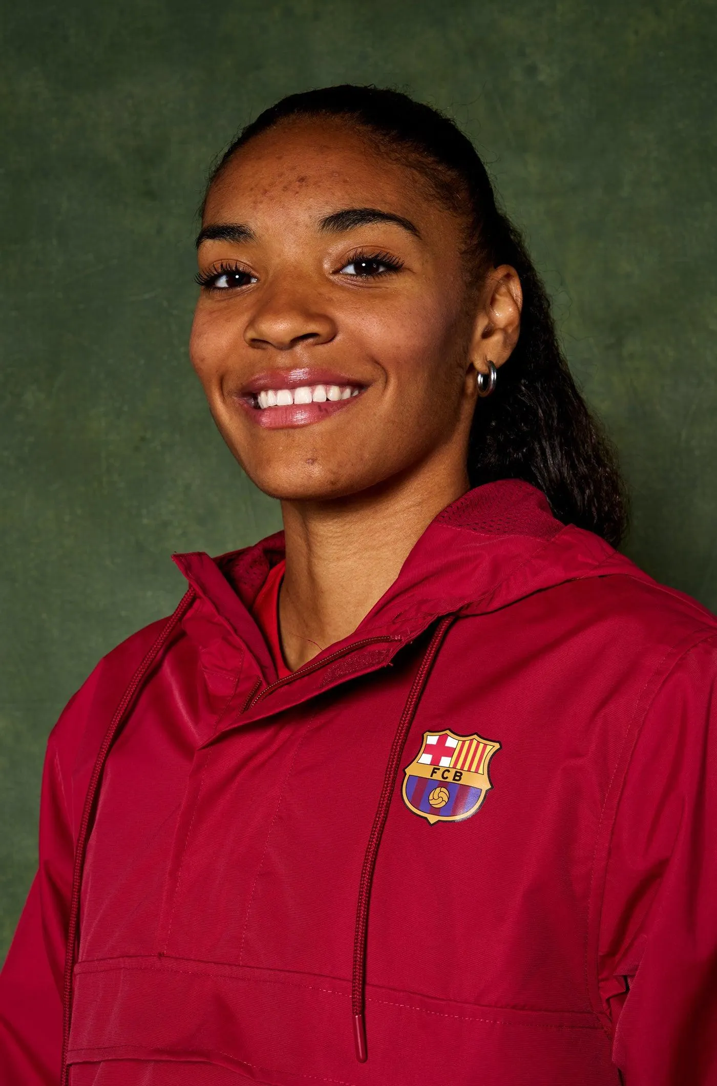 Chaqueta impermeable grana Barça