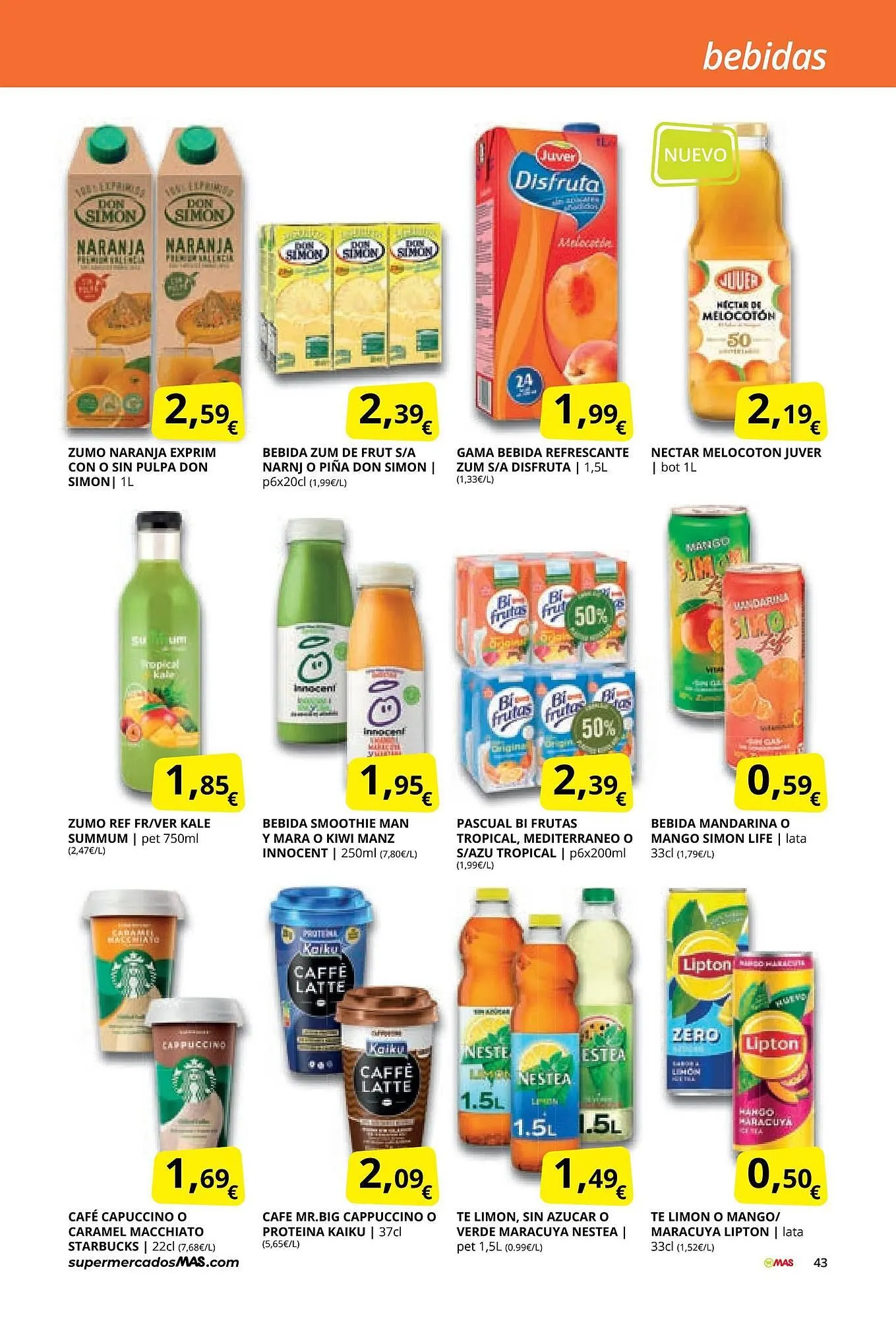 Catálogo de Folleto Supermercados MAS 3 de marzo al 26 de marzo 2026 - Página 43
