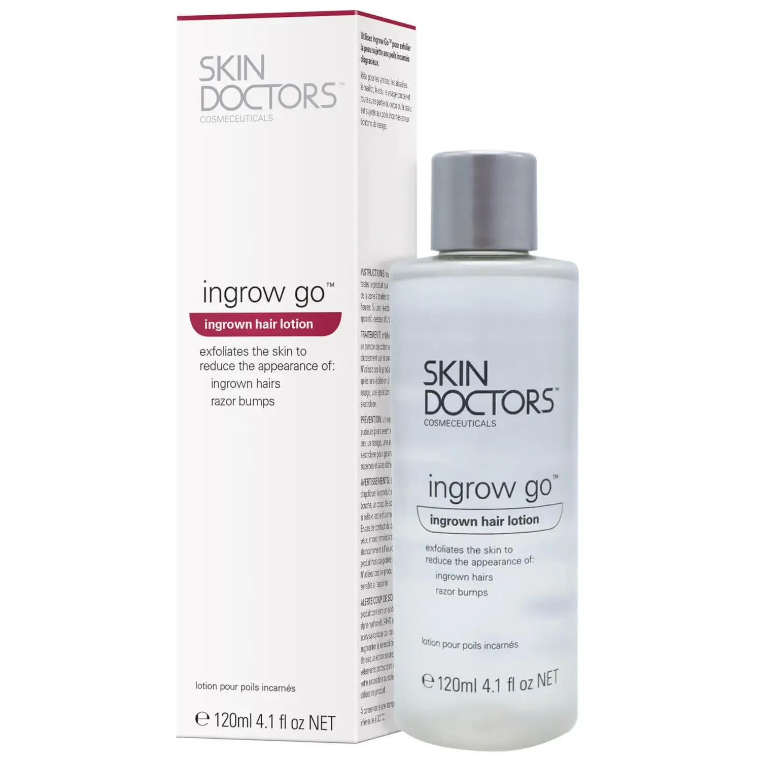 Loción para pelos enquistados Ingrow Go de Skin Doctors (120 ml)