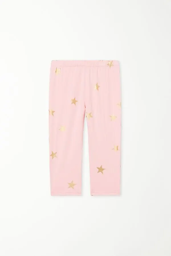 Printed Cotton Capri Leggings