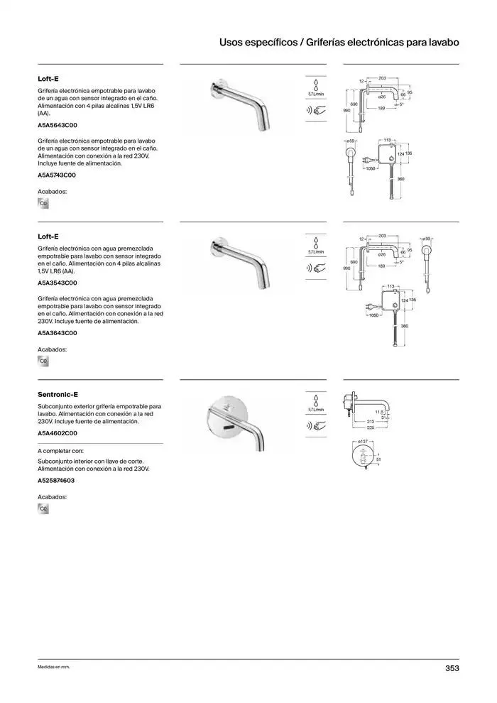 Catálogo de Colecciones de Baño, Muebles y Accesorios 9 de enero al 31 de diciembre 2025 - Página 355