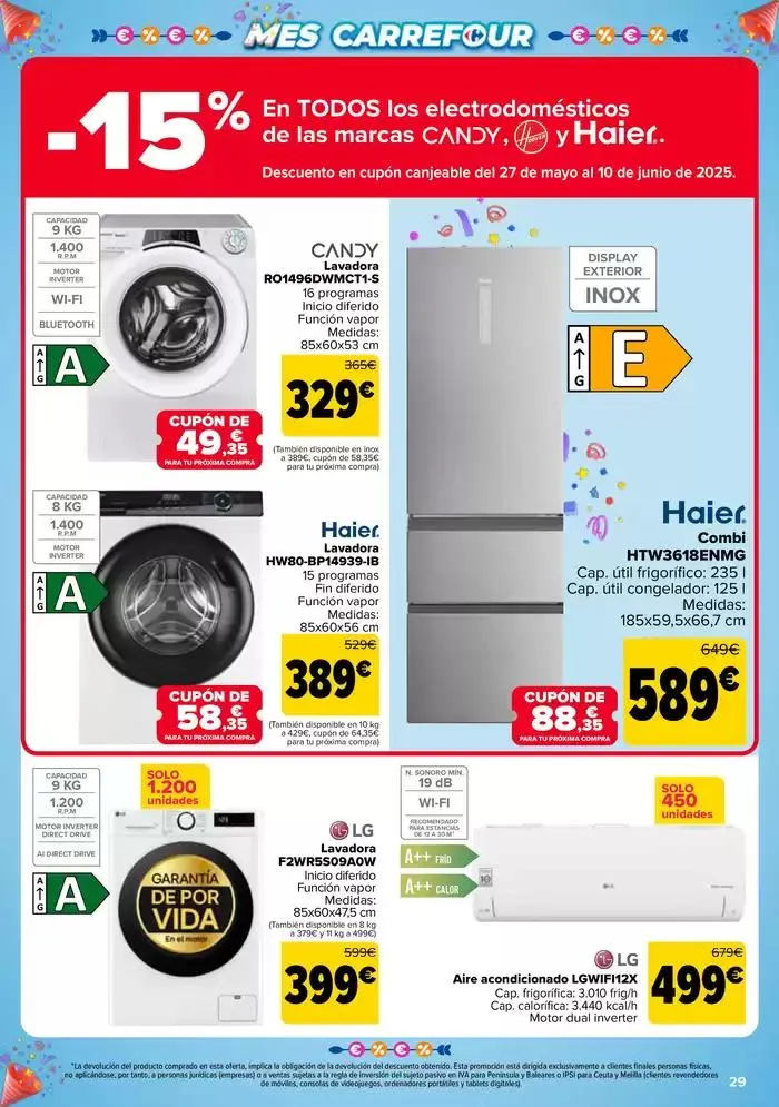 Catálogo de 50% QUE VUELVE + 2ªUD. AL -50% 13 de mayo al 26 de mayo 2025 - Página 29