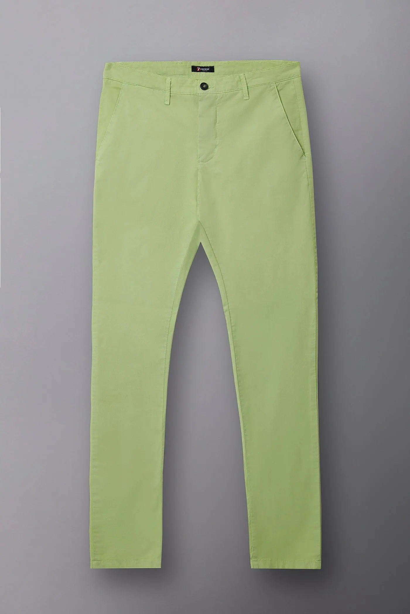 Cotton Stretch Man Pant Green Plain