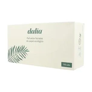 Caja de 150 Pañuelos Faciales Bio sin Blanquear. Dalia