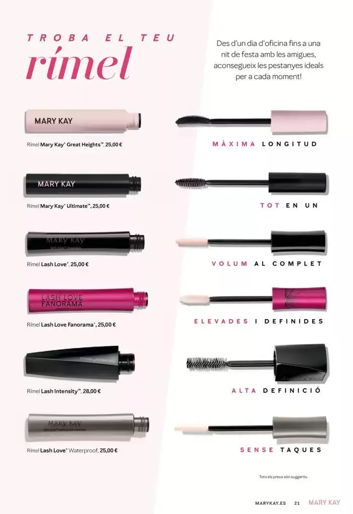 Catálogo de Folleto "Belleza Mary Kay" Catalán - Primavera 2025 16 de abril al 30 de abril 2025 - Página 21