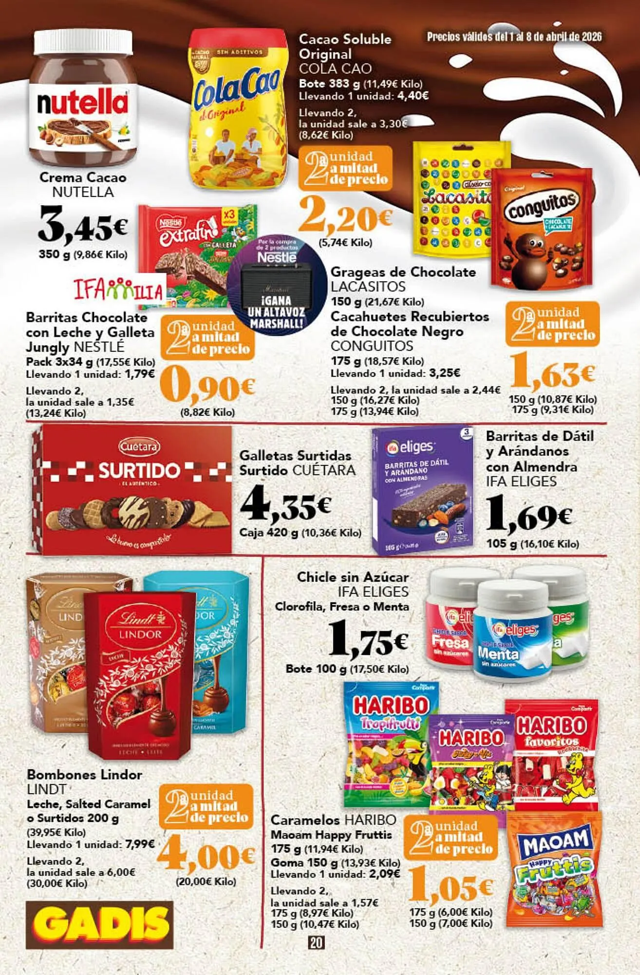 Catálogo de Folleto Gadis 1 de abril al 8 de abril 2026 - Página 20