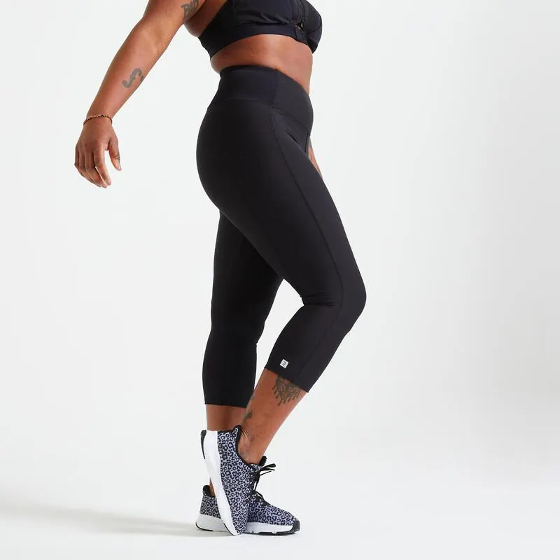 Leggings mallas fitness piratas con bolsillo Mujer negro