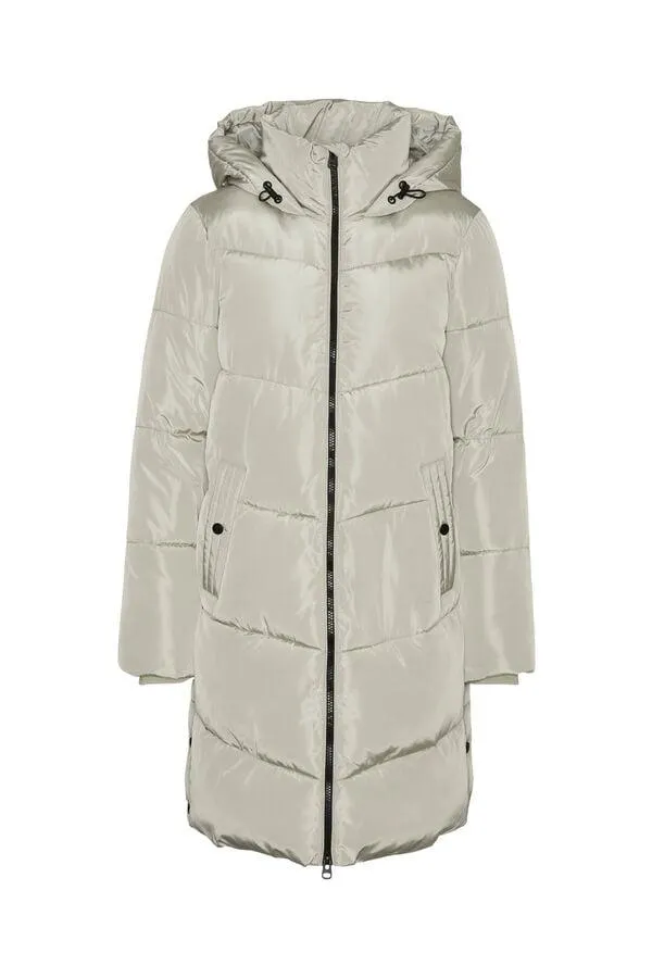 Abrigo acolchado con capucha