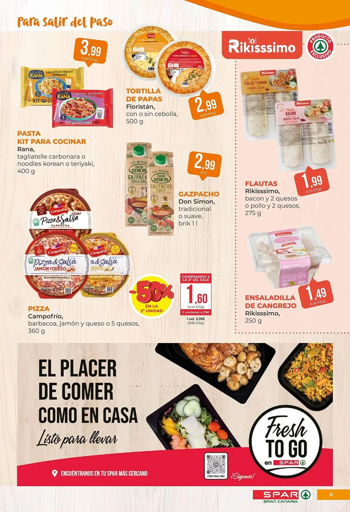 Catálogo de Folleto SPAR Gran Canaria 22 de agosto al 4 de septiembre 2025 - Página 8