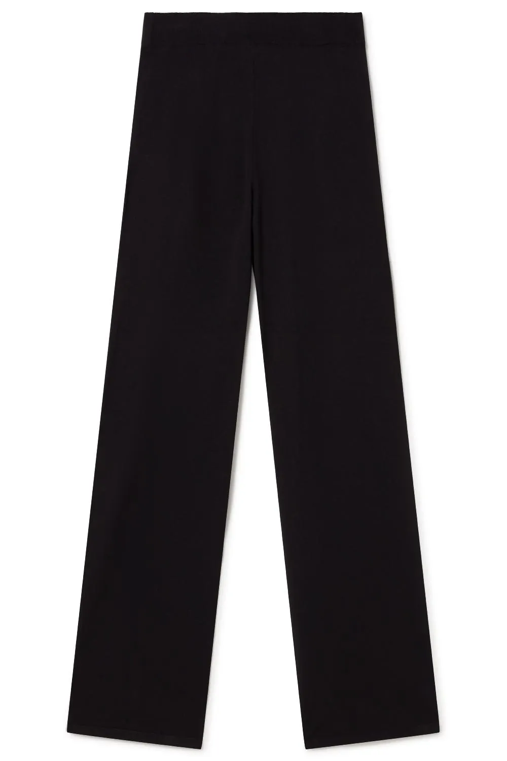 Pantalones anchos de punto