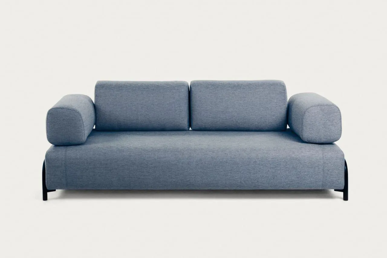 Sofá Compo 3 plazas azul 232 cm
