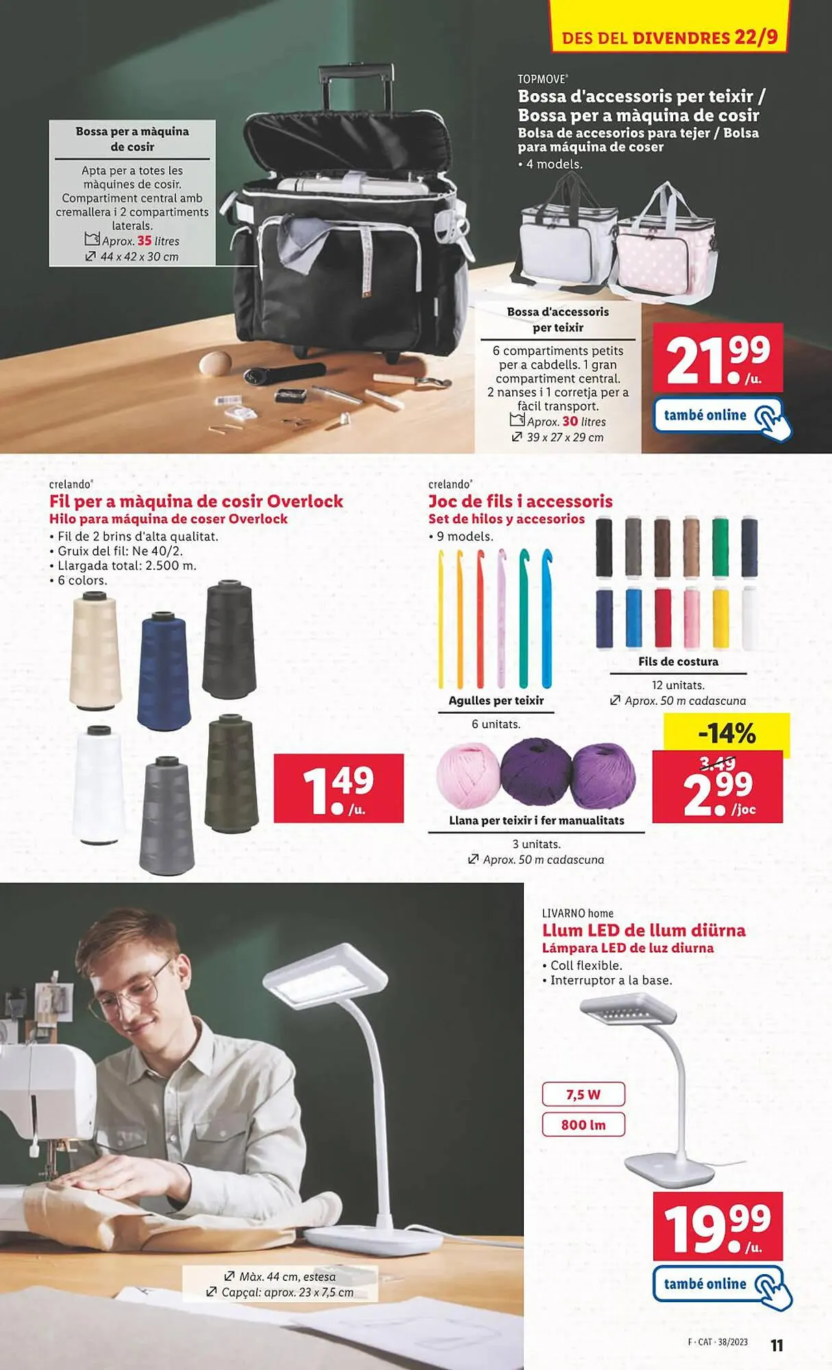 Catálogo de Folleto Lidl 18 de septiembre al 25 de septiembre 2023 - Página 11