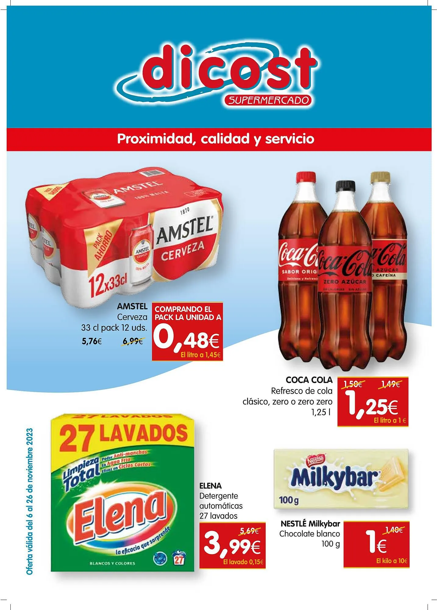 Catálogo de Folleto Dicost 6 de noviembre al 26 de noviembre 2023 - Página 1