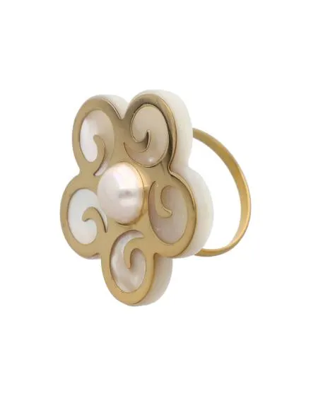 Anillo Roxana grande con madreperla