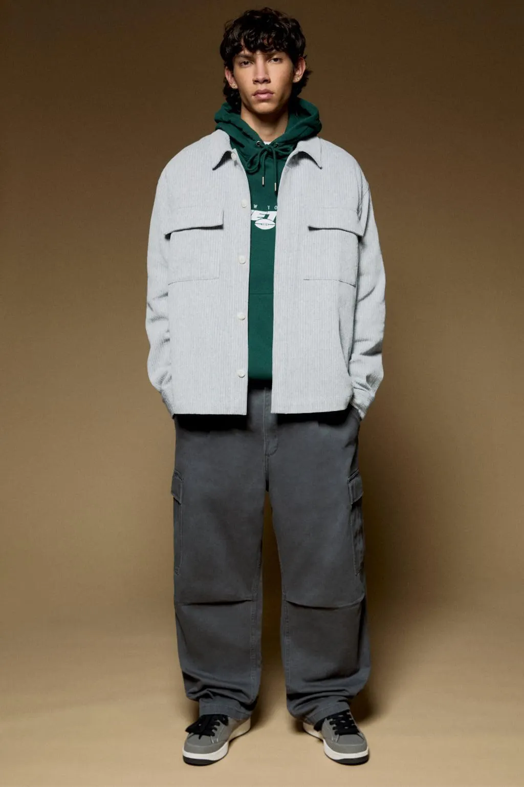 SOBRECAMISA BOLSILLOS TAPETA