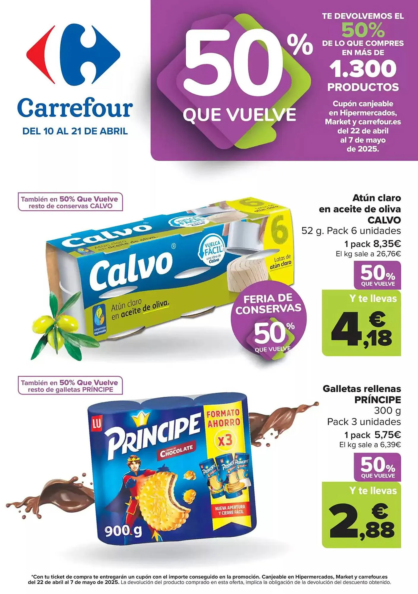 Catálogo de Folleto Carrefour 10 de abril al 21 de abril 2025 - Página 1