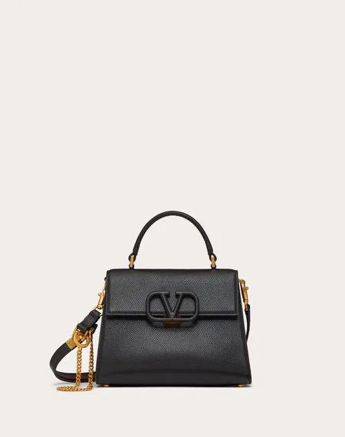 BOLSO DE MANO PEQUEÑO VSLING DE PIEL DE BECERRO GRANULADA