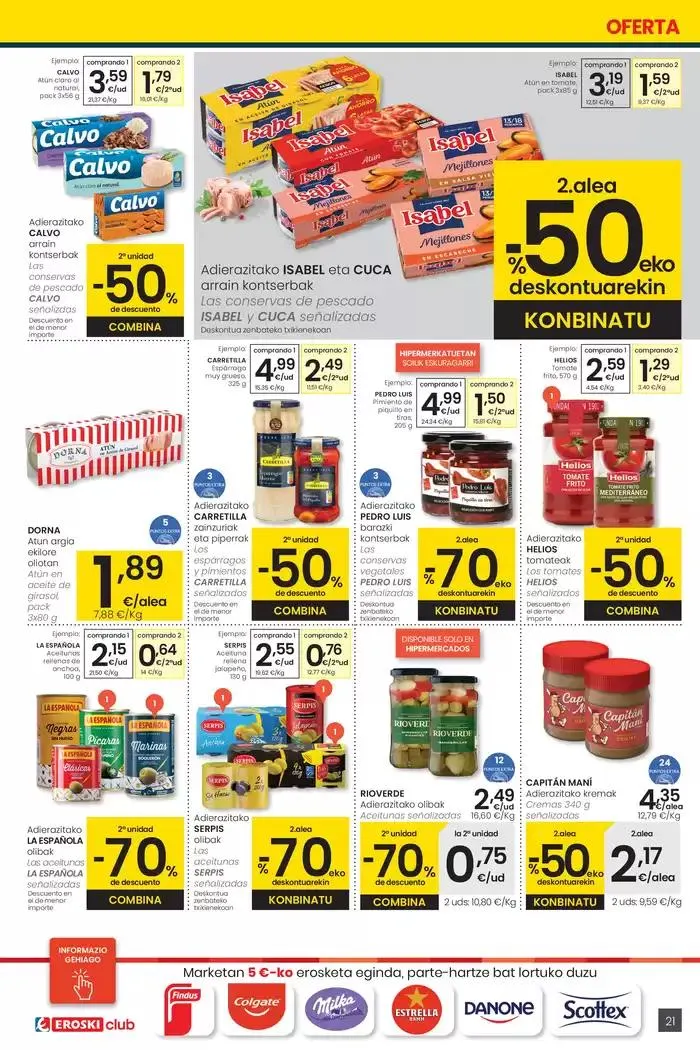 Catálogo de Prezio merkeagoa HIPERMERKATUAK EROSKI 27 de marzo al 8 de abril 2025 - Página 21