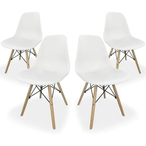 Pack 4 sillas Comedor Estilo escandinavas