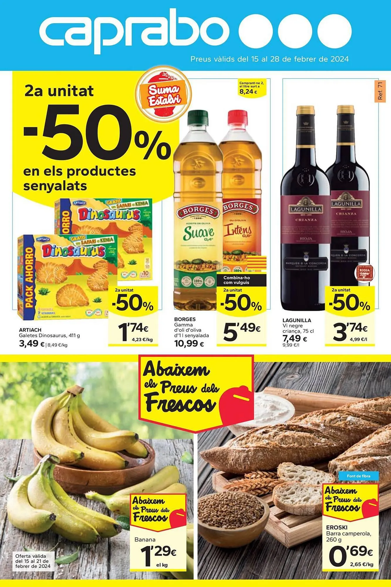 Catálogo de Folleto Caprabo 15 de febrero al 28 de febrero 2024 - Página 1