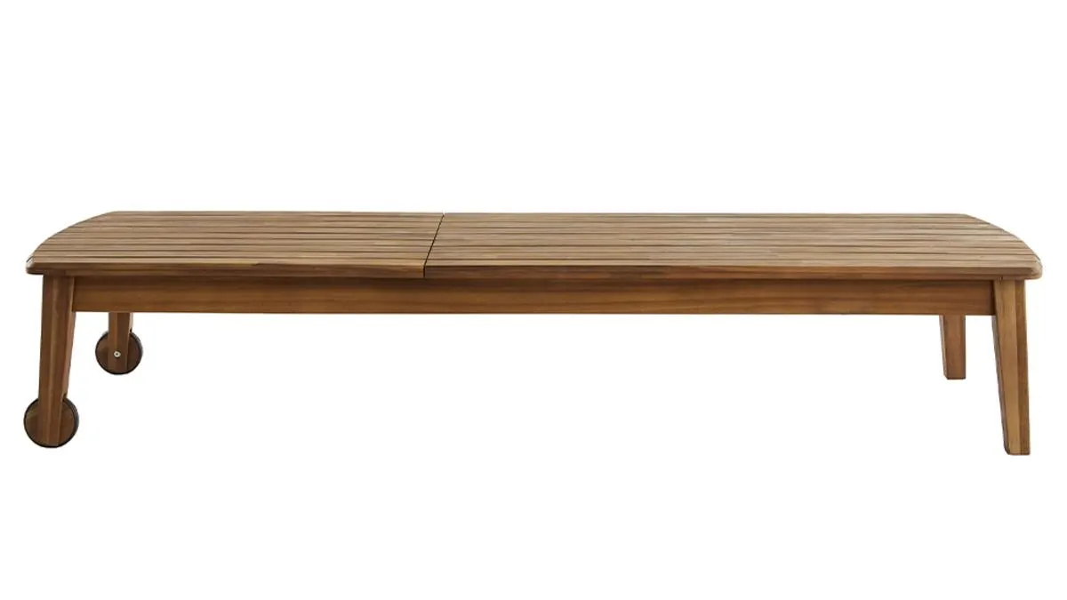 Tumbona de madera de acacia maciza CANOPEE