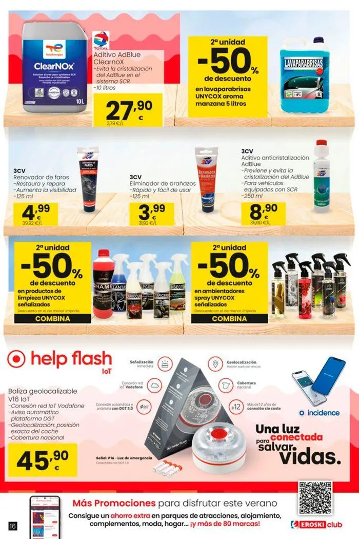 Catálogo de Vive el verano HIPERMERCADOS EROSKI 13 de junio al 10 de julio 2024 - Página 16