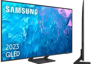 TV QLED 55" - Samsung TQ55Q70CATXXC, UHD 4K, Smart TV, Motion Xcelerator Turbo+, Quantum HDR, Diseño Airslim, DVB-T2 (H.265), Titan Gray