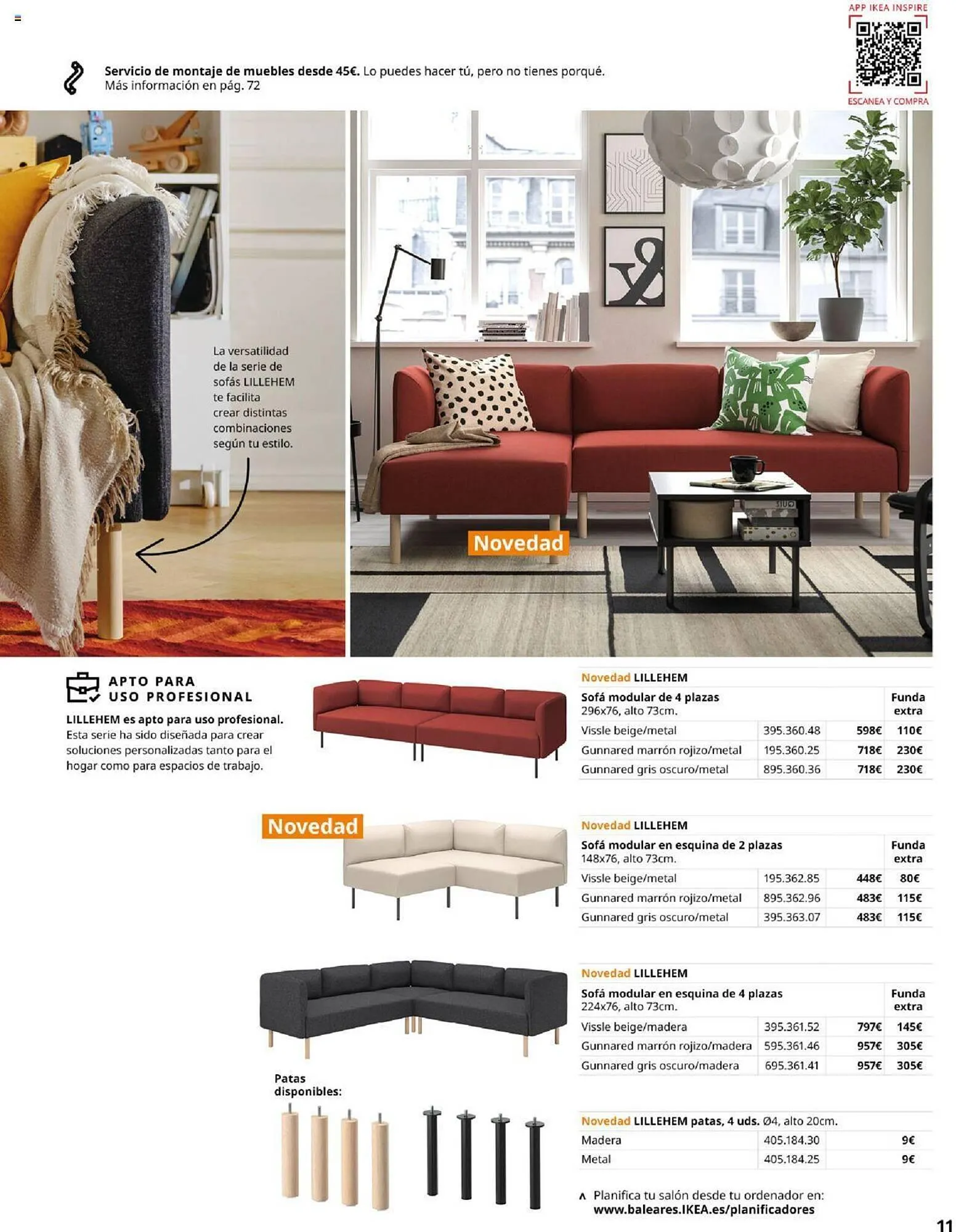 Catálogo de Folleto IKEA Sofás 4 de septiembre al 31 de enero 2025 - Página 11