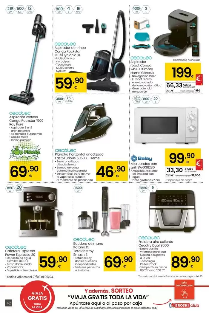 Catálogo de Precio más bajo HIPERMERCADOS EROSKI 27 de marzo al 8 de abril 2025 - Página 42