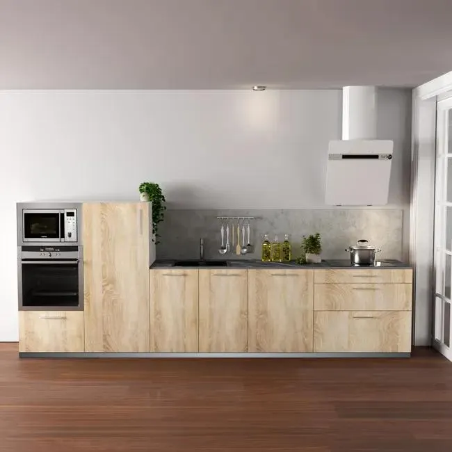 Cocina en kit Delinia ID Mod. Arizona roble mate 3.60 m