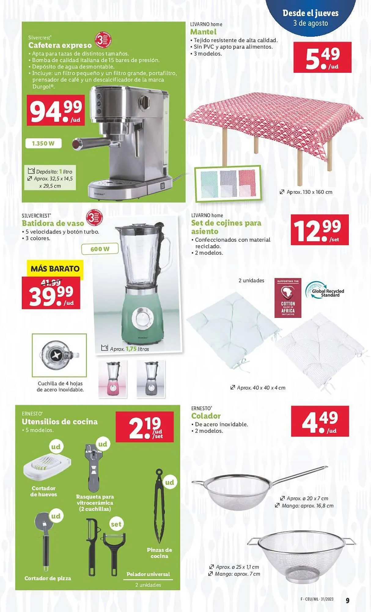 Catálogo de Folleto Lidl 3 de agosto al 9 de agosto 2023 - Página 29