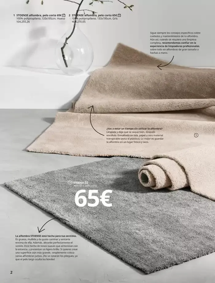 Catálogo de IKEA Catálogo Alfombras 3 de octubre al 31 de enero 2025 - Página 2