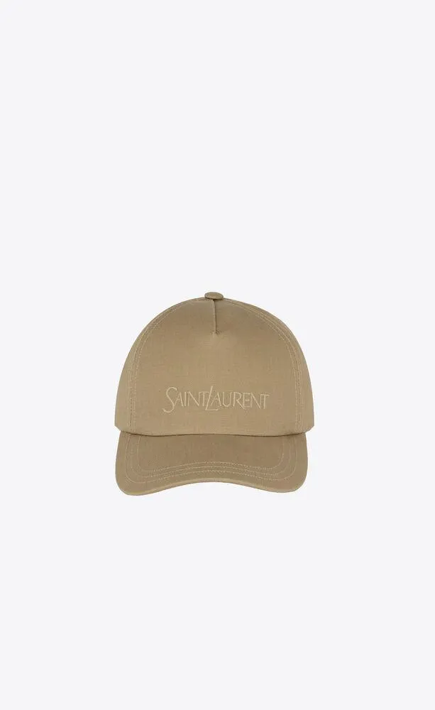 gorra saint laurent de gabardina