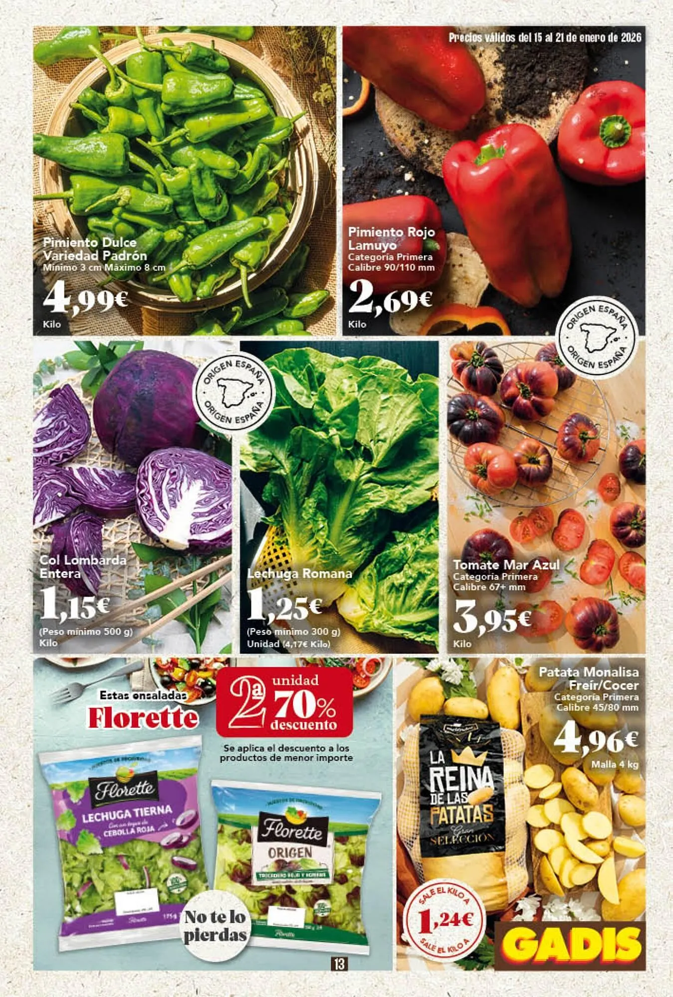 Catálogo de Folleto Gadis 15 de enero al 21 de enero 2026 - Página 13