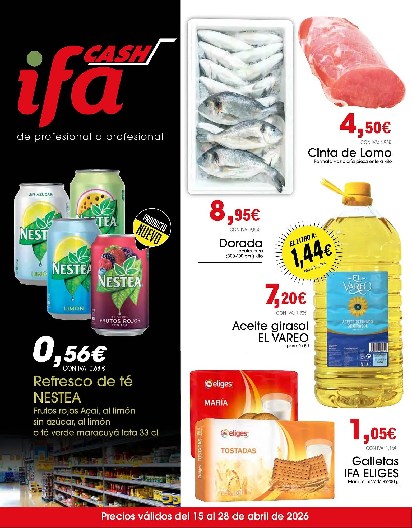 Catálogo de Folleto Cash Ifa 15 de abril al 28 de abril 2026 - Página 1