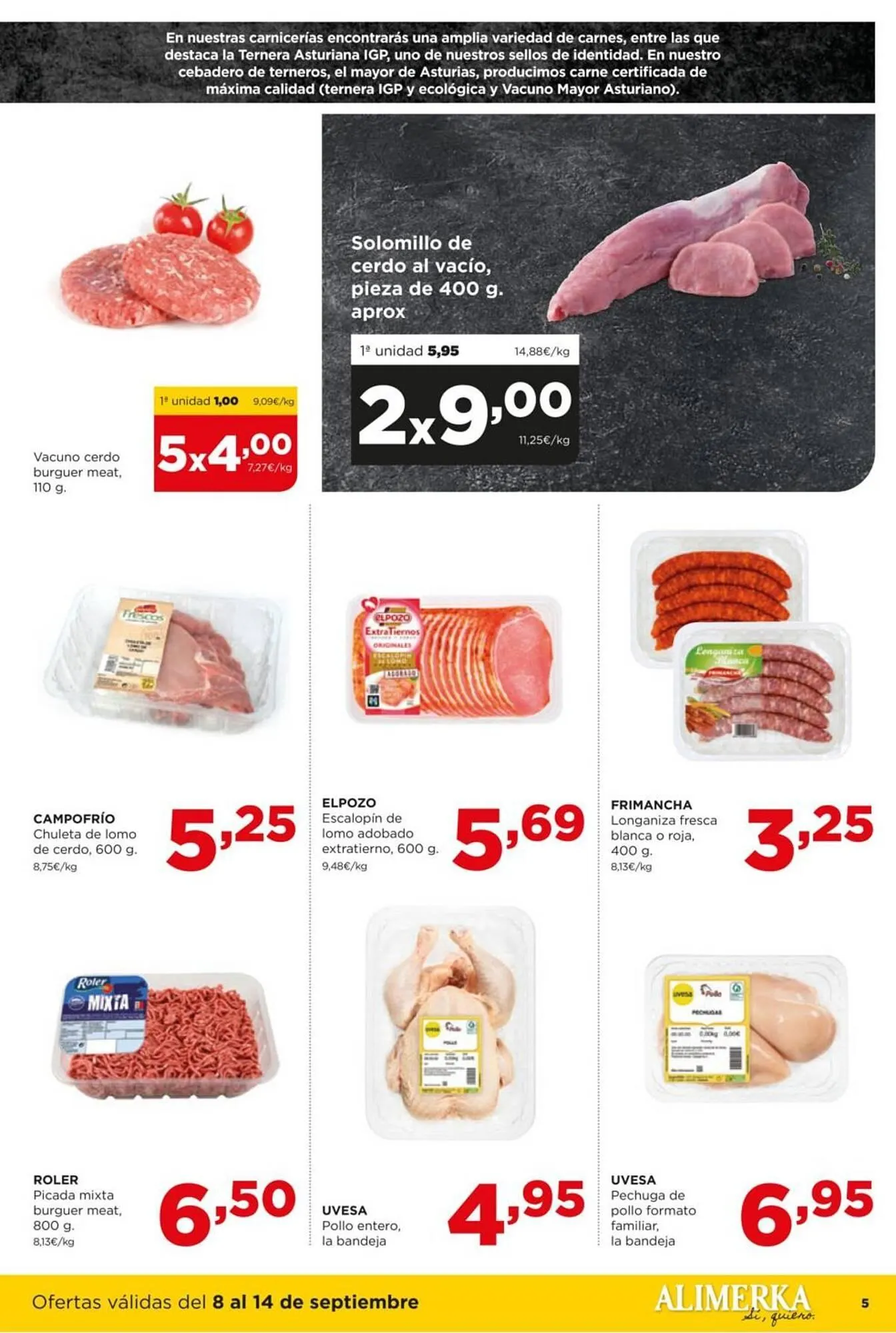Catálogo de Folleto Alimerka 9 de septiembre al 14 de septiembre 2025 - Página 5